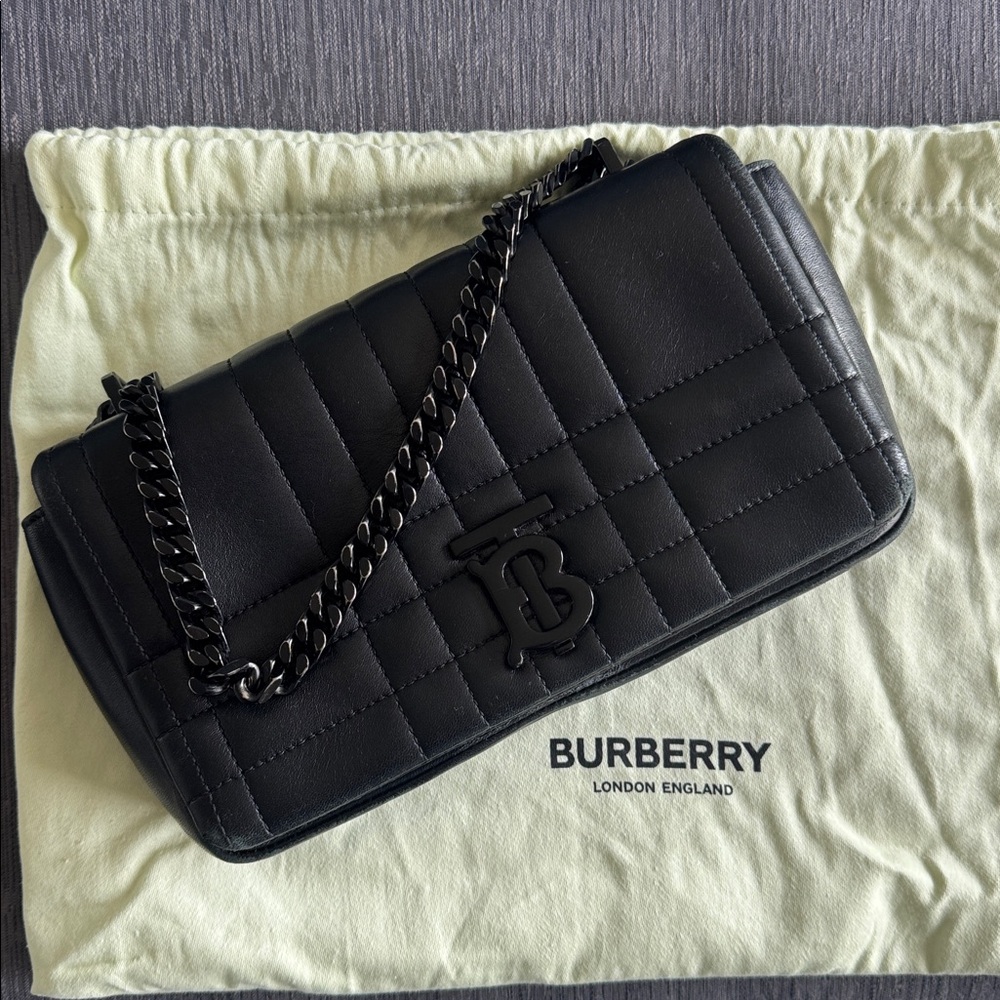 Quilted Burberry Lola leather cross body bag